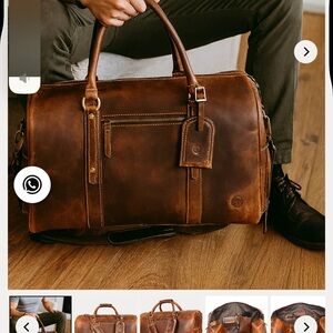 Brown Leather Men's Bag